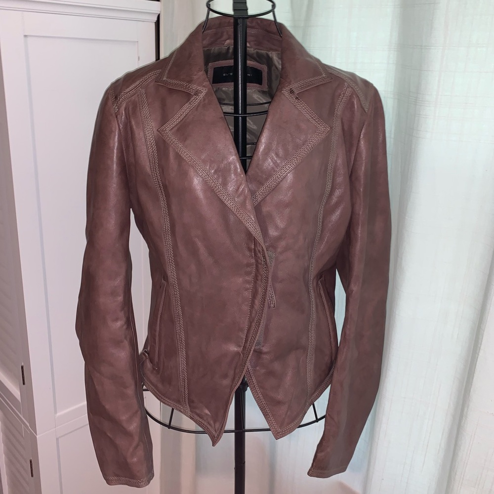Elie Tahari leather jacket
